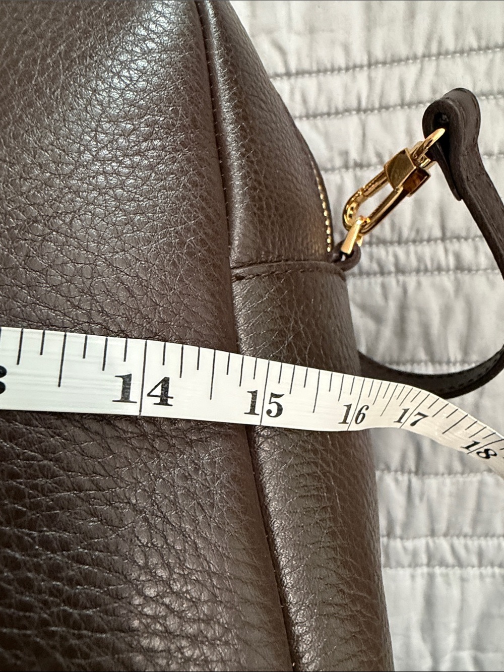 NWOT Madewell Top Handle Crossbody Bag in Soft Grain Leather - Picture 5 of 6